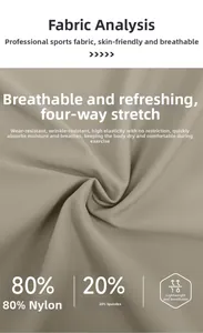 Detail of 80% nylon 20% spandex stretch fabric showing soft texture for sports pants
