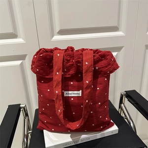 Borsa Tote Donna Grande Capacità Moda Dolce Volant Fantasia Floreale Borsa a Spalla Elegante PU Pendolare Quotidiana