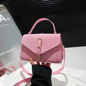 Women Retro PU Leather Shoulder Bag Simple Small Square Crossbody Bag With Top Handle And Adjustable Strap Fashion Urban Messenger Bag