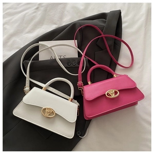 Détails des sacs blanc et magenta avec boucle dorée sur un blazer noir élégant