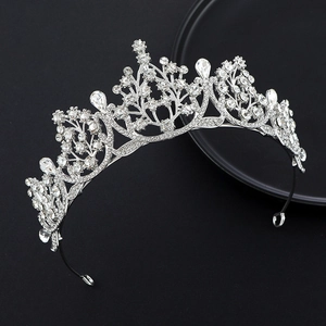 Crystal Birthday Crown Princess Tiara Alloy Rhinestone Headpiece For Wedding Party Bridal Pageant Women Jewelry Accessory Gift