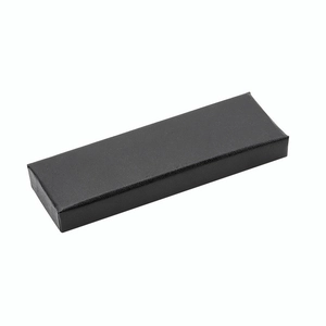Rectangular Black Jewelry Gift Box Lid And Base Cardboard Textured Packaging Case For Bracelet Necklace Pen Gift Storage