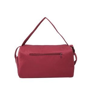 Lightweight burgundy functional travel bag for gym and yoga with waterproof finish