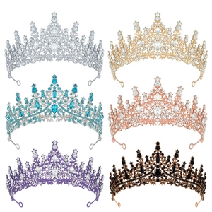 Luxus Strass Brautkrone Tiara Für Damen Hochzeit Party Elegante Kristall Haarschmuck Barock Stirnband Schmuck