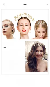 Detail of bohemian sun and moon celestial crown with matching star drop earrings