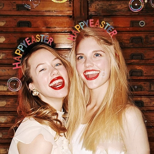 Serre-tête couronne HAPPY EASTER coloré pour fêtes de Pâques avec lettres vibrantes