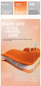 Detaillierte 3D-Ansicht des dreilagigen Thermo-Fleece-Stoffs für Yoga-Jacken