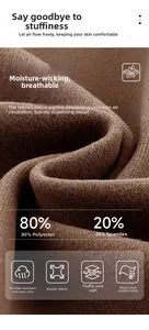 Detail aus warmem braunem Strickstoff aus 80% Polyester und 20% Elasthan für Yoga-Jacken