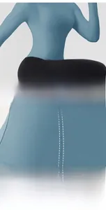 Detailed close-up of fishbone stitching on high-stretch long sleeve yoga top