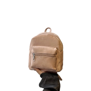 Chic mauve velvet mini backpack for women featuring a minimalist design and top handle