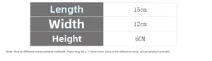Size chart showing dimensions for Birthday Queen tiara set, 15cm length by 6cm height