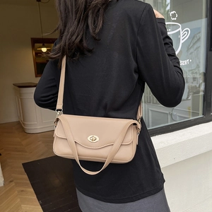 Minimalistische beige Damen Umhängetasche im Café-Stil, schicke Sommermode für Frauen