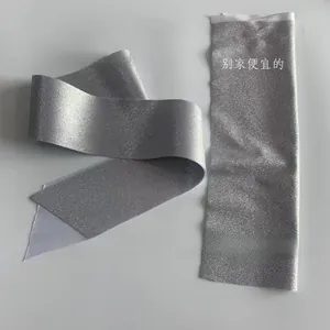 Detailed comparison of silver glitter fabric textures for birthday princess sashes