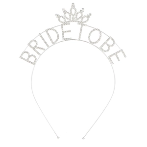 Cerchietto Con Strass Bride To Be Elegante Tiara In Lega Con Lettere Per Addio Al Nubilato Matrimonio Accessorio Per Capelli Donna Gioielli
