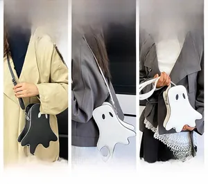 Three-way carry ghost crossbody bag showing shoulder, crossbody and handheld options