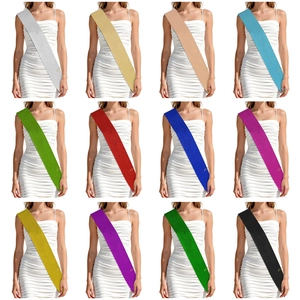 Écharpe Pailletée Vierge Pour DIY Personnalisée Fête Anniversaire Mariage Cérémonie Remise Diplômes Écharpe Polyester
