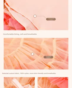 Detail of Class A pink tutu skirt showing high-quality nylon mesh and soft inner lining