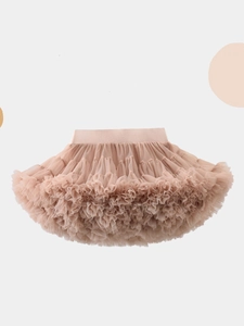 Girls Princess Mesh Tutu Skirt Multilayer Fluffy Petticoat For Party Performance Performance Baby Kids Puffy Skirt