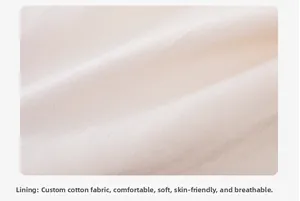 Detail view of the soft custom cotton lining, breathable and skin-friendly for girls' dress