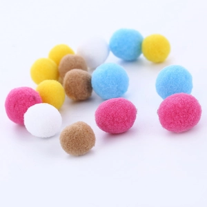 Colorful 16mm cotton balls for perfume diffuser necklaces and jewelry making