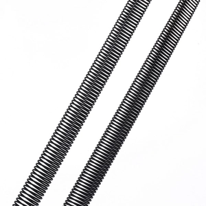 Elastic black metal spring armband for men, stylish shirt sleeve holder in spiral design