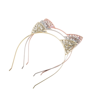 Cerchietto Orecchie di Gatto Con Strass Scintillanti in Lega per Donna Bambini Festa Natale Regalo Accessori per Capelli