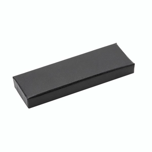 Rectangular Black Jewelry Gift Box With Red Velvet Lining Leather Texture Packaging Box For Bracelet Necklace Watch Storage