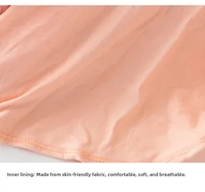 Macro detail of soft breathable lining on girls tutu skirt showing smooth seams