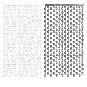 White ghost and silver foil fringe curtain for Halloween party background decoration