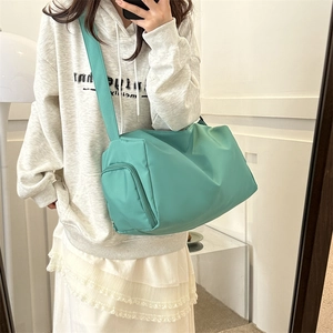 Fashion mint green oxford fabric sports travel bag with adjustable shoulder strap