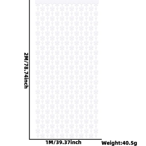 White butterfly paper fringe curtain 1x2m party backdrop dimensions and weight details