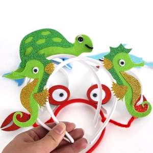 Serre-tête animaux marins avec tortue et hippocampe pour décoration de fête d'enfants