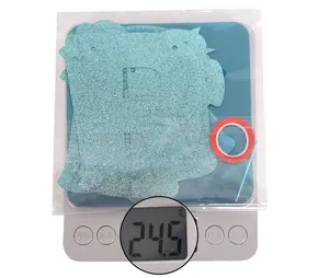 Kit de bannière Happy Birthday bleu pailleté avec ruban pesant 24,5 grammes