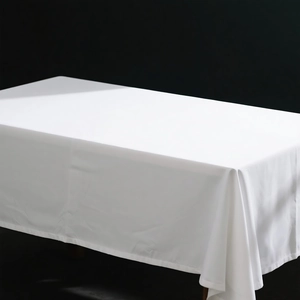 Tovaglia rettangolare usa e getta in plastica PE bianco puro per decorazione tavola festa