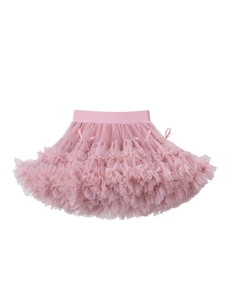 Jupe Tutu à Plusieurs Couches pour Filles Jupon de Princesse en Maille de Nylon Avec Décoration de Nœud pour Enfants Fête Danse