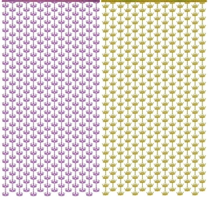 Two-meter laser tinsel curtain with crown pattern for birthday party wall decoration