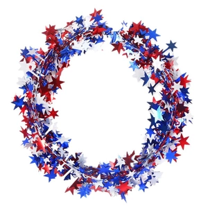 Couronne étoilée patriotique rouge blanc bleu pour la fête du 250e jour de l'indépendance