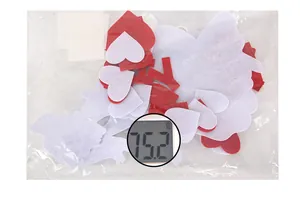 Weight measurement of 75.2g for bulk heart and bird felt Mother's Day decorations