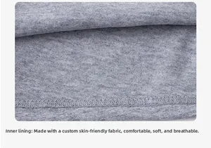 Detailed macro view of soft grey cotton lining with professional overlock stitch seams