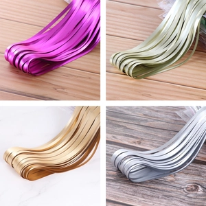 Set di tende a frange metalliche opache da 2m in viola, champagne, oro e argento