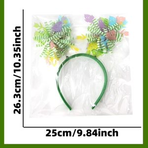 Easter bunny ears headband size dimensions 26.3x25cm showing spring party hair accessory