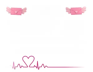 Detailed size chart for Valentine's Day wood pendant measuring 39.3cm by 33.6cm