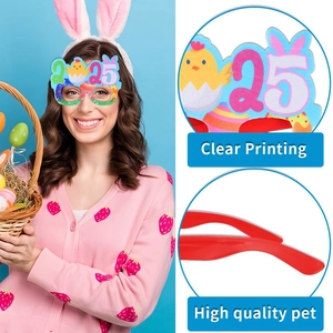 2025 Easter cartoon chick party glasses made of high-quality PET for holiday dressing