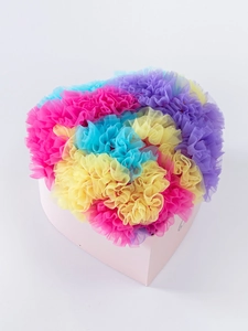 Coffret cadeau en cœur pour filles avec robes tutu en tulle coloré pour la Saint-Valentin