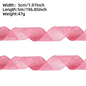 5cm rosa Poly Deco Mesh Dekoband für Ostergeschenke und DIY-Bastelarbeiten