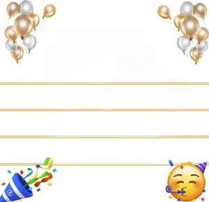 Detail specifications of 2026 New Year headband with felt material and tinsel decorations