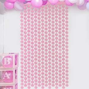 Rideau de fête rose avec smileys et ballons pour décoration de fond de célébration