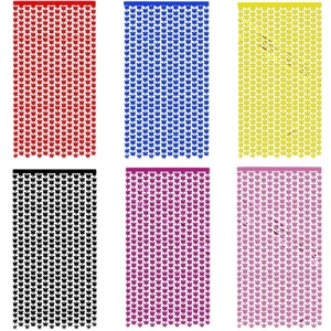 Rideau de franges scintillantes papillon en six couleurs pour décorations de fête