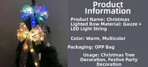 Detail von LED-Netzschleifen mit warmen und bunten Lichtern für den Weihnachtsbaum