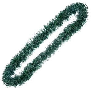 2-meter green Christmas tinsel garland for festive DIY tree and home party decoration